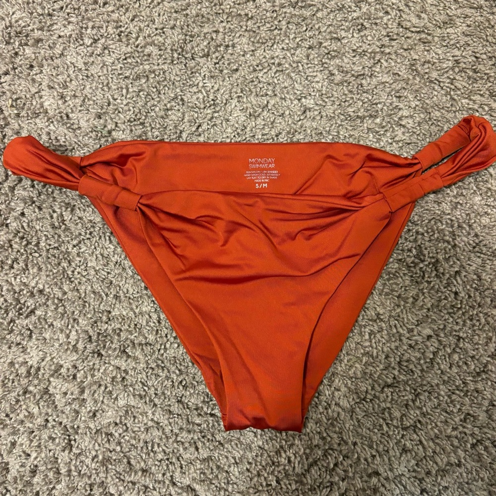 Monday Swimwear Red Bikini Bottom